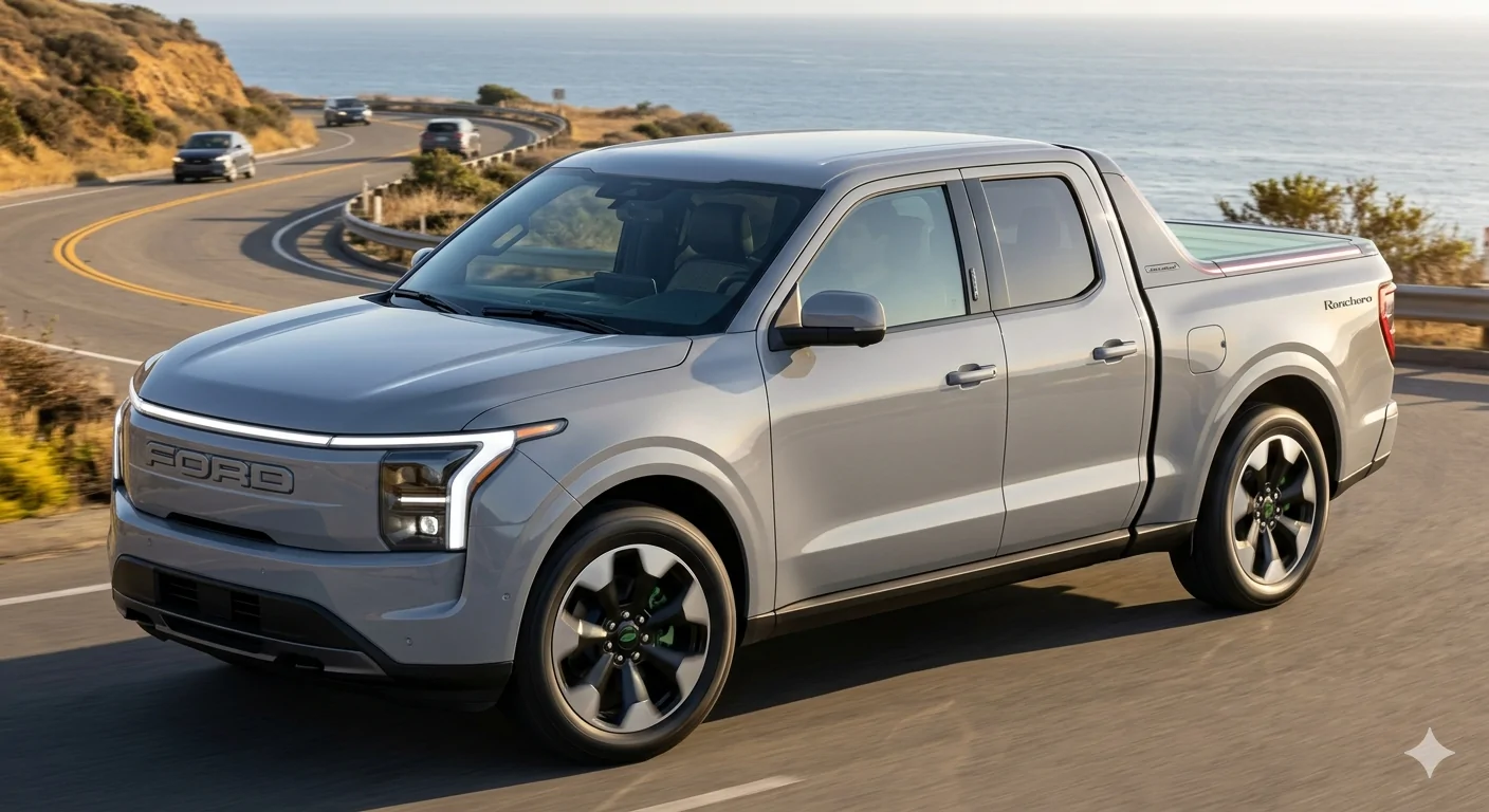 Ranchero EV Pickup Truck First Sight!! $30k midsize EV pickup Ranchero prototype spied 📸 1781211895230