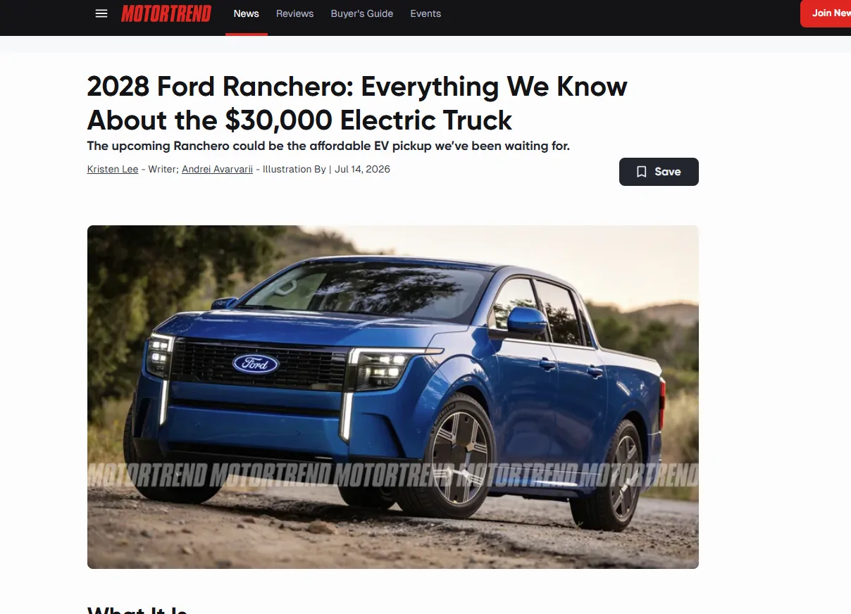 Ranchero EV Pickup Truck UEV Pickup Spotted - Dearborn, Michigan 1784136762307-no