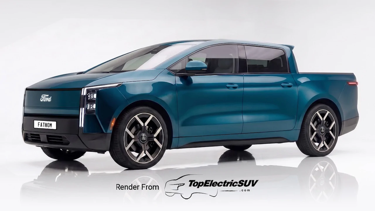 Ranchero EV Pickup Truck Two Fathom EVs spotted @ Tesla supercharging station in California 1786422687603-e0