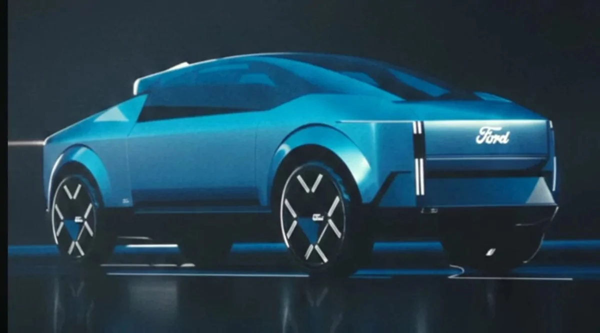 Ranchero EV Pickup Truck Two Fathom EVs spotted @ Tesla supercharging station in California 1786422966243-2