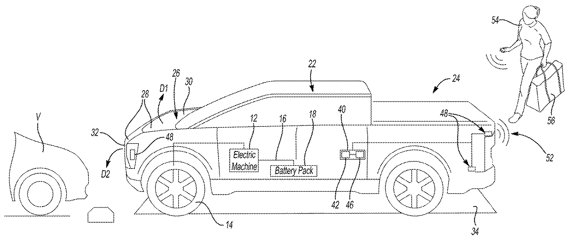 Ranchero EV Pickup Truck Fathom Frunk Patent Images 1790096310425-9g
