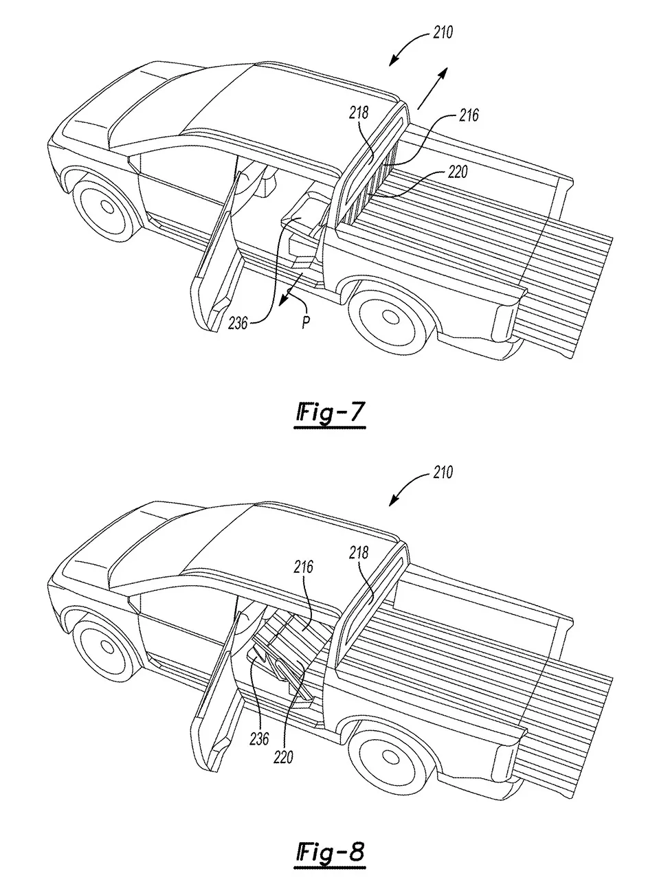 Ranchero EV Pickup Truck Ranchero EV pickup design & passthrough potential preview in patent images anchero EV pickup design & passthrough 3