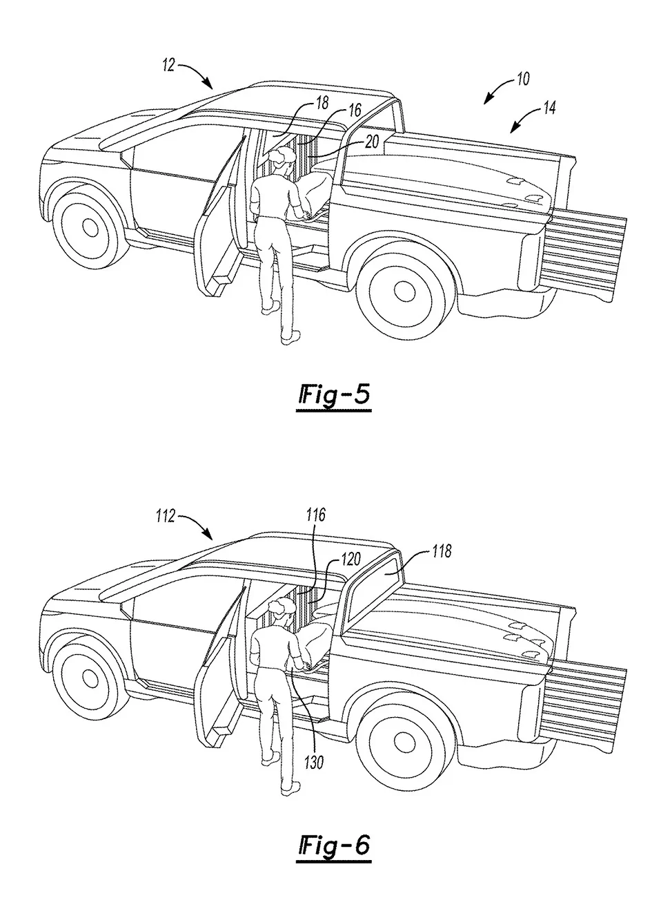 Ranchero EV Pickup Truck Ranchero EV pickup design & passthrough potential preview in patent images anchero EV pickup design & passthrough 4