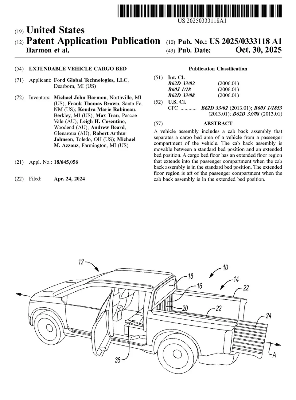 Ranchero EV Pickup Truck Ranchero EV pickup design & passthrough potential preview in patent images anchero EV pickup design & passthrough 7