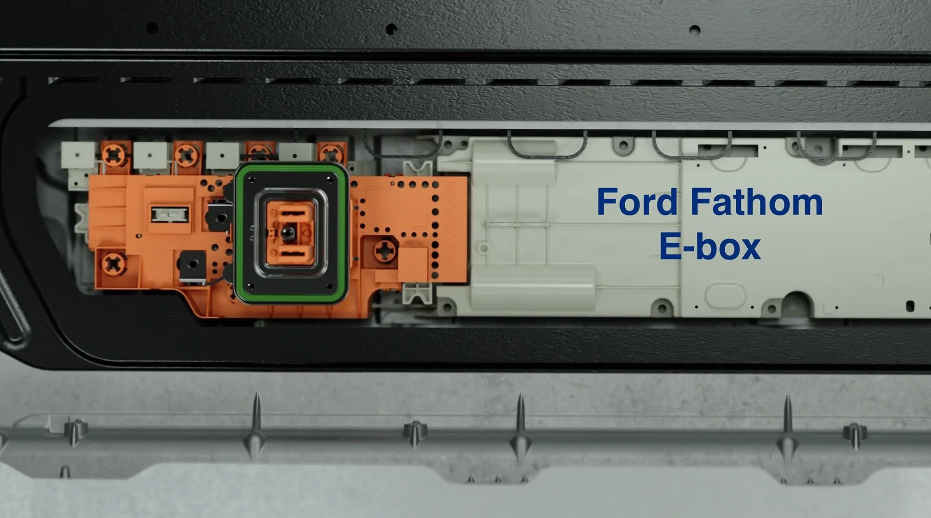 Ranchero EV Pickup Truck Fathom's bidirectional AC power can power your home (V2H) E-box