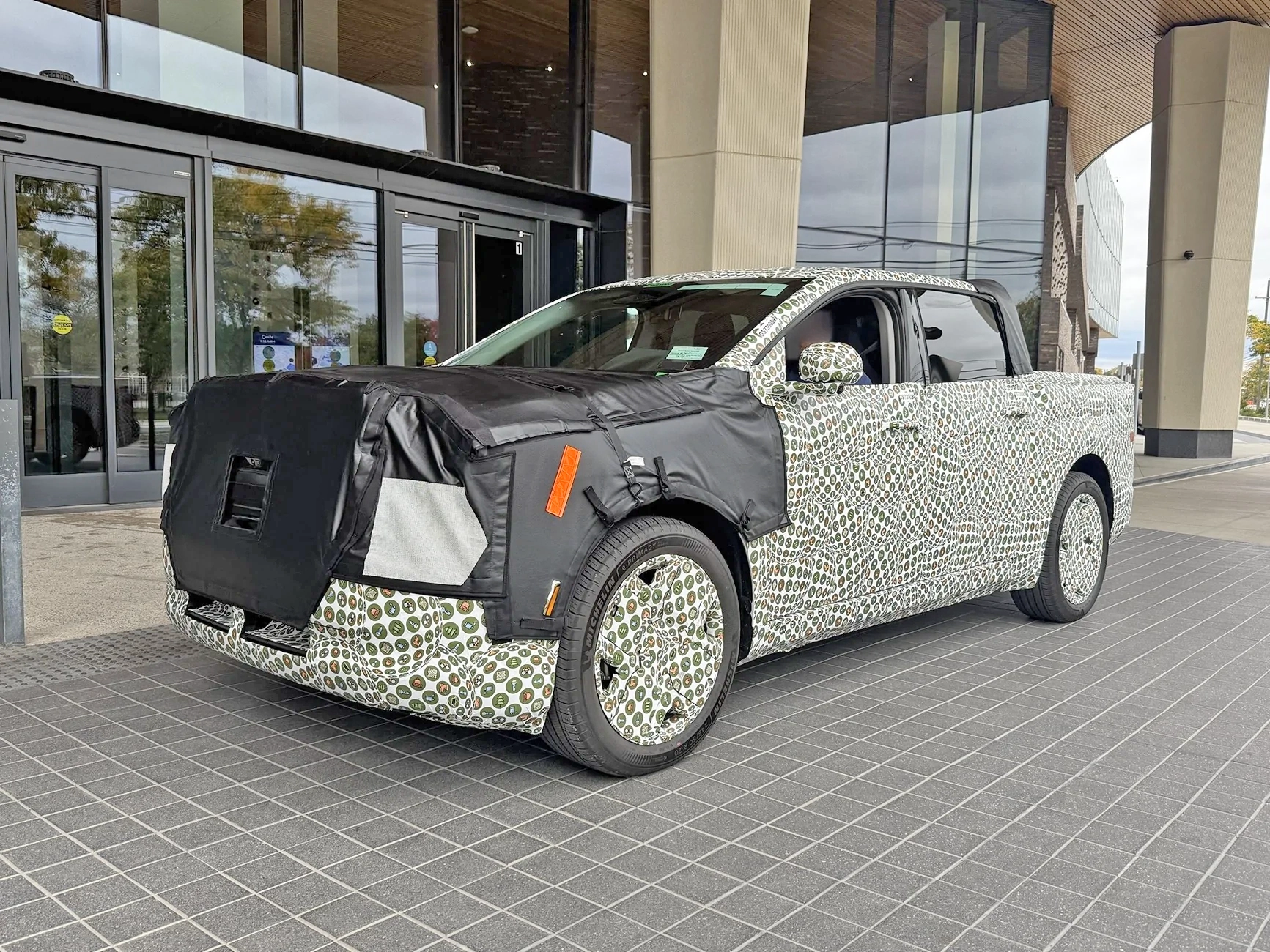 Ranchero EV Pickup Truck Fathom parked at Ford WHQ (photo) fathom