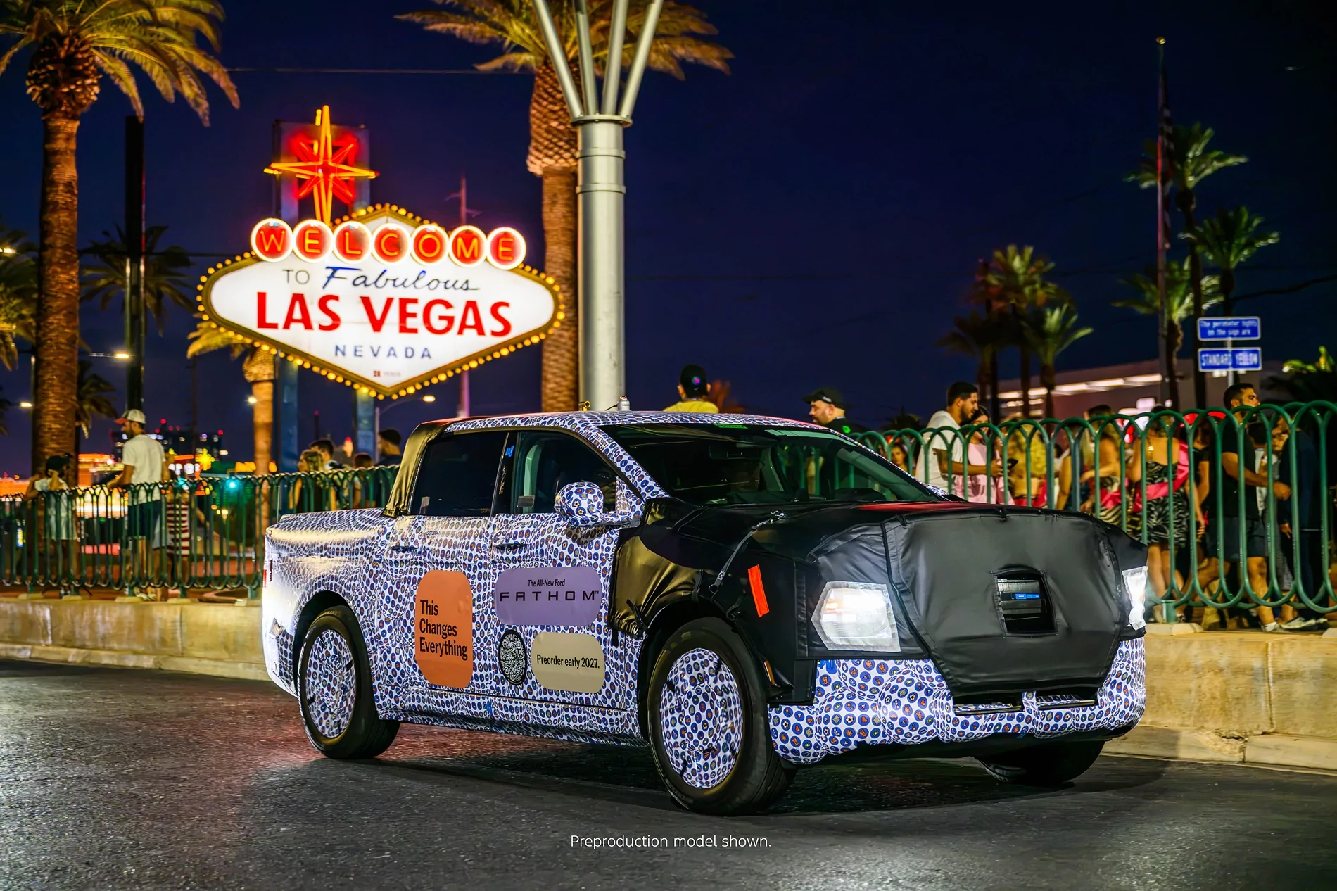 Ranchero EV Pickup Truck Fathom's bidirectional AC power can power your home (V2H) Ford Fathom Camo 2