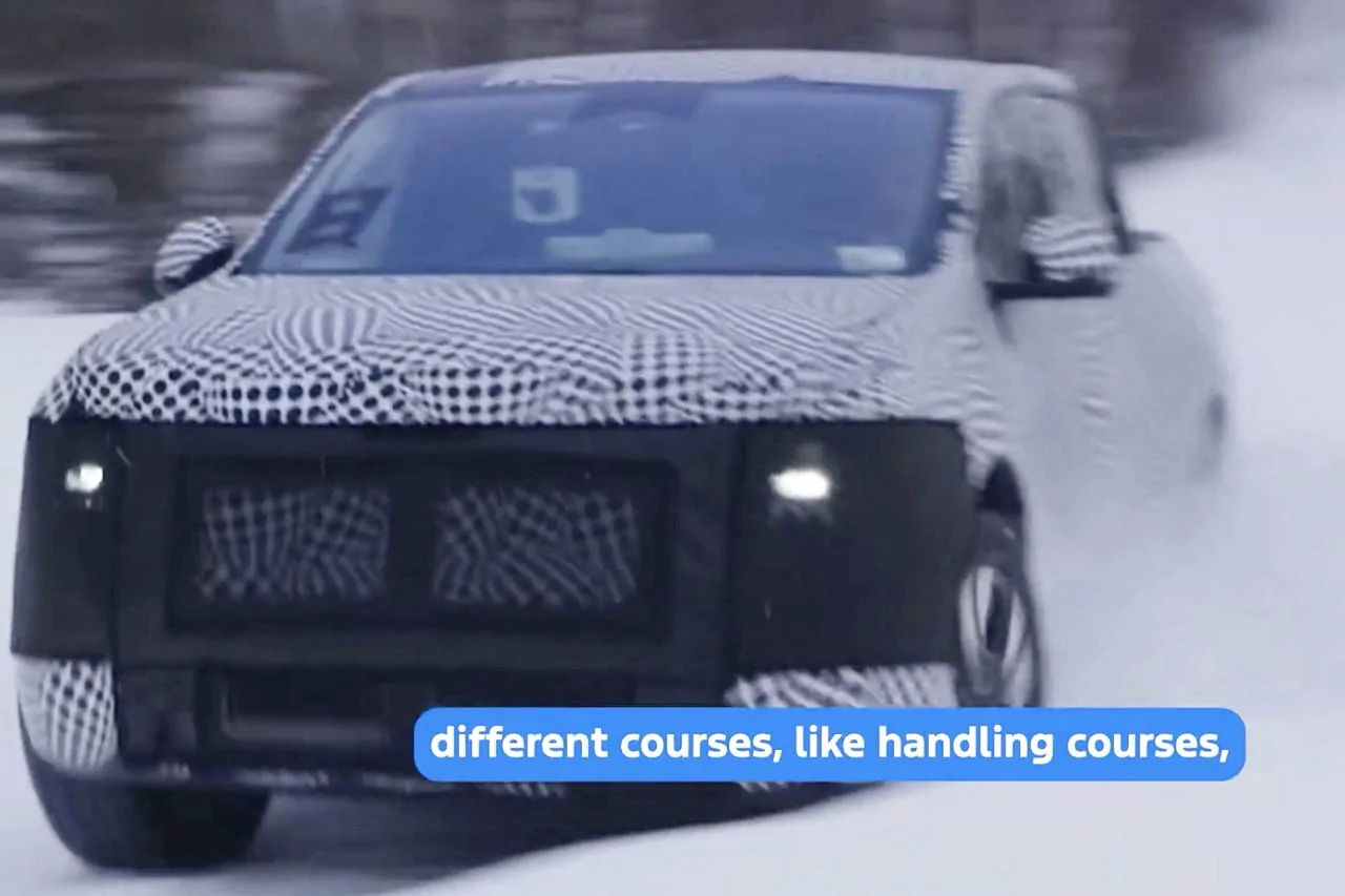 Ranchero EV Pickup Truck New videos revealed shows wheels, assembly, snow track testing, less camo Ford_Ranchero_Ford-Closeup_8