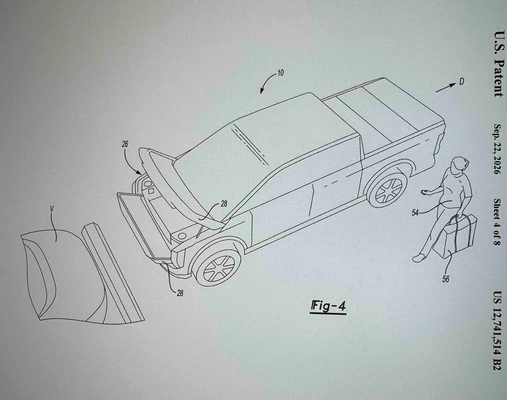 Ranchero EV Pickup Truck Fathom Frunk Patent Images IMG_2721