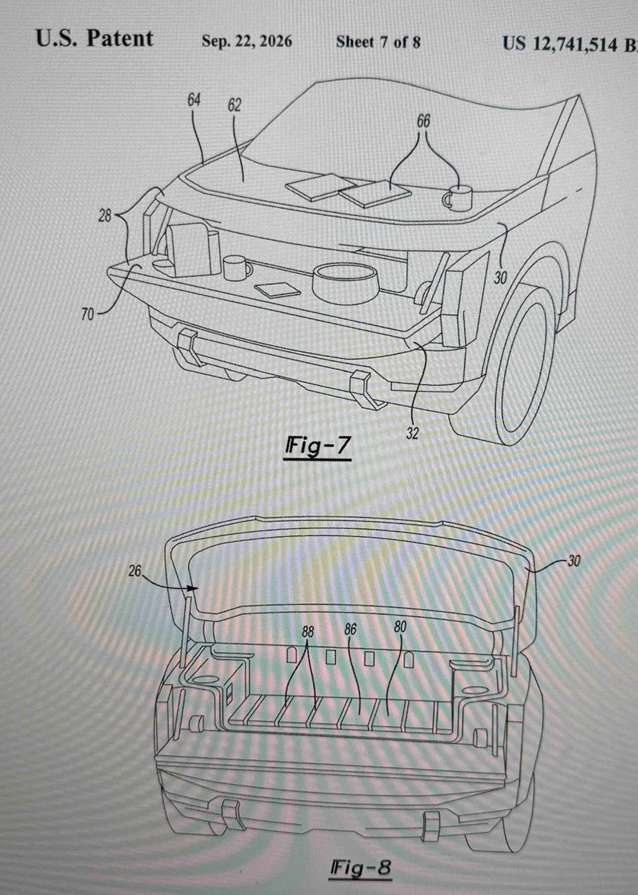 Ranchero EV Pickup Truck Fathom Frunk Patent Images IMG_2722