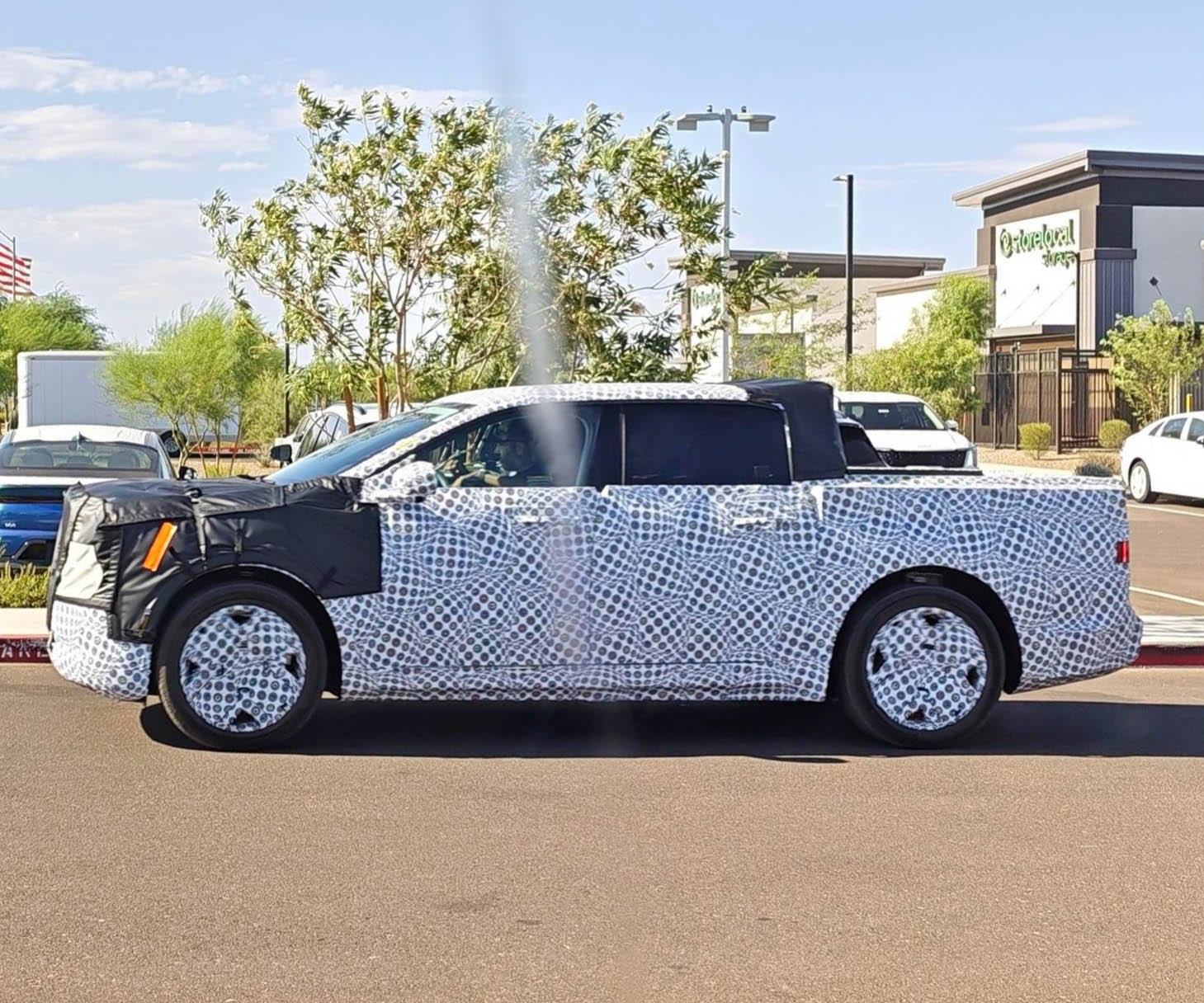 Ranchero EV Pickup Truck Ranchero EV spied in hot weather testing in AZ rancheroevpickupspiedarizona