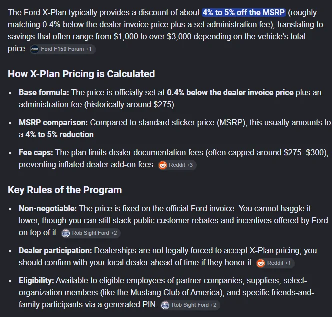 Ranchero EV Pickup Truck X-Plan pricing for Fathom Xplan