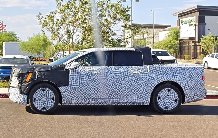 Ranchero EV spied in hot weather testing in AZ